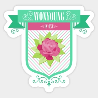 IZ*ONE Wonyoung Crest Sticker